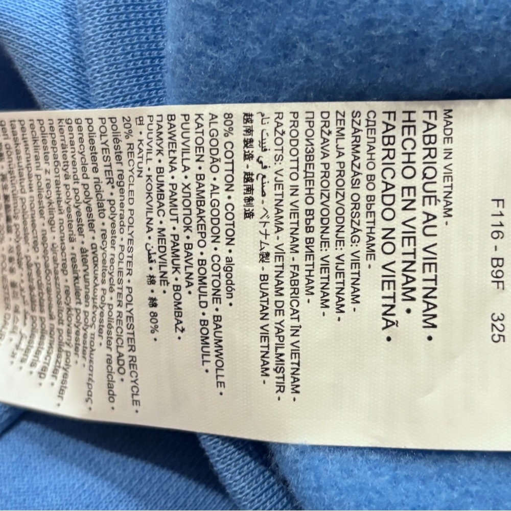 🆕 Nike Air Jordan MJ Brooklyn Fleece Hoodie Boys Medium University Blue NWT - Picture 8 of 8
